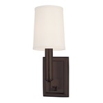 Clinton Wall Sconce - Old Bronze / Off White