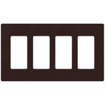Claro Designer Style Wall Plate - Gloss Brown