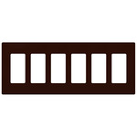 Claro Designer Style Wall Plate - Gloss Brown
