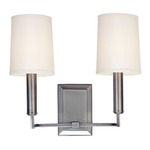 Clinton Wall Sconce - Polished Nickel / Off White