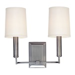 Clinton Wall Sconce - Polished Nickel / Off White