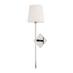 Cortland Wall Sconce - Polished Nickel / Off White