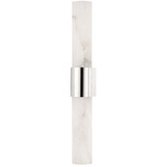 Ellington Vanity Light - Polished Nickel / Alabaster