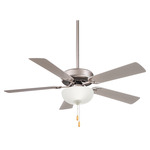 Contractor Ceiling Fan - Brushed Steel / Silver