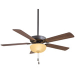 Contractor Ceiling Fan - Oil Rubbed Bronze / Excavation Glass / Medium Maple