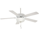 Contractor Ceiling Fan - White / White