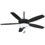 Mojo Ceiling Fan with Light - Coal / Coal