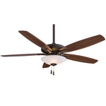 Mojo Ceiling Fan with Light - Oil Rubbed Bronze / Medium Maple / Dark Walnut