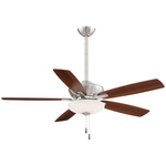 Minute Ceiling Fan - Brushed Nickel / Medium Maple / Dark Walnut