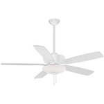 Minute Ceiling Fan - Flat White / White