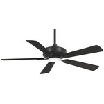 Contractor Ceiling Fan with Light - Coal / Coal / Frosted