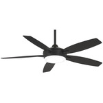 Espace Ceiling Fan with Light - Coal / Etched Opal