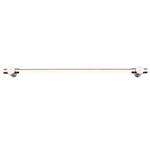 Cadence Bath Vanity & Wall Light - Brushed Nickel / White