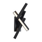 Chaos Outdoor Wall Sconce - Black / White
