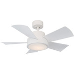 Vox Smart Ceiling Fan with Light - Matte White / Matte White