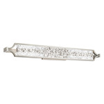 Emblem Bathroom Vanity Light - Brushed Nickel / Crystal