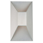Maglev Outdoor Wall Sconce - Brushed Aluminum / Etched Glass