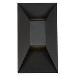 Maglev Outdoor Wall Sconce - Black / Etched Glass