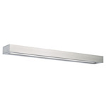 Open Bar Bath Vanity & Wall Light - Brushed Nickel / White