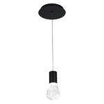 Plum Mini Pendant - Black / Clear