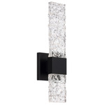 Reflect Outdoor Wall Sconce - Black / Clear