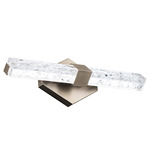 Regal Bathroom Vanity Light - Brushed Nickel / Crystal