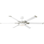 Loft Ceiling Fan with Light - Matte White / Matte White