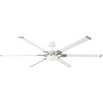 Loft Ceiling Fan with Light - Matte White / Matte White