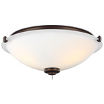 MC247 Dome LED Ceiling Fan Light Kit - Roman Bronze / Frost
