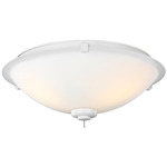 MC247 Dome LED Ceiling Fan Light Kit - Matte White / Frost