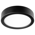 Fleet Disc Ceiling Fan Light Kit - Black / White Glass