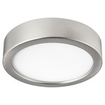 Fleet Disk Light Kit - Satin Nickel / Matte White