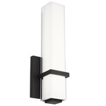 Milan Wall Sconce - Nightshade Black / Frosted