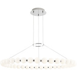 Orbet Chandelier - Polished Nickel / Milk