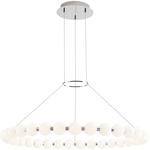 Orbet Chandelier - Polished Nickel / Milk