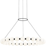 Orbet Chandelier - Nightshade Black / Milk