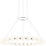 Orbet Chandelier - Polished Nickel / Milk