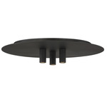 Ponte Ceiling Flush Mount - Nightshade Black
