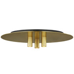 Ponte Ceiling Flush Mount - Natural Brass