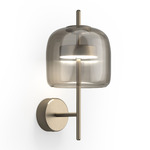 Jube Wall Sconce - Matte Steel / Smoky