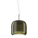 Jube SP P Pendant - Matte Steel / Antique Green