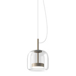 Jube SP 1P Pendant - Matte Steel / Crystal