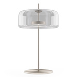 Jube LT G Table Lamp - Matte Steel / Crystal