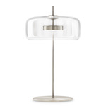 Jube LT G Table Lamp - Matte Steel / Crystal