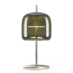 Jube Table Lamp - Matte Steel / Antique Green