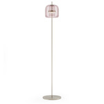 Jube Floor Lamp - Matte Steel / Amethyst