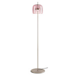 Jube Floor Lamp - Matte Steel / Amethyst