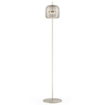 Jube Floor Lamp - Matte Steel / Smoky