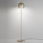 Jube Floor Lamp - Matte Steel / Smoky