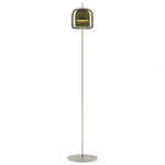Jube Floor Lamp - Matte Steel / Antique Green
